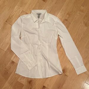 H&M White Button-Up Shirt